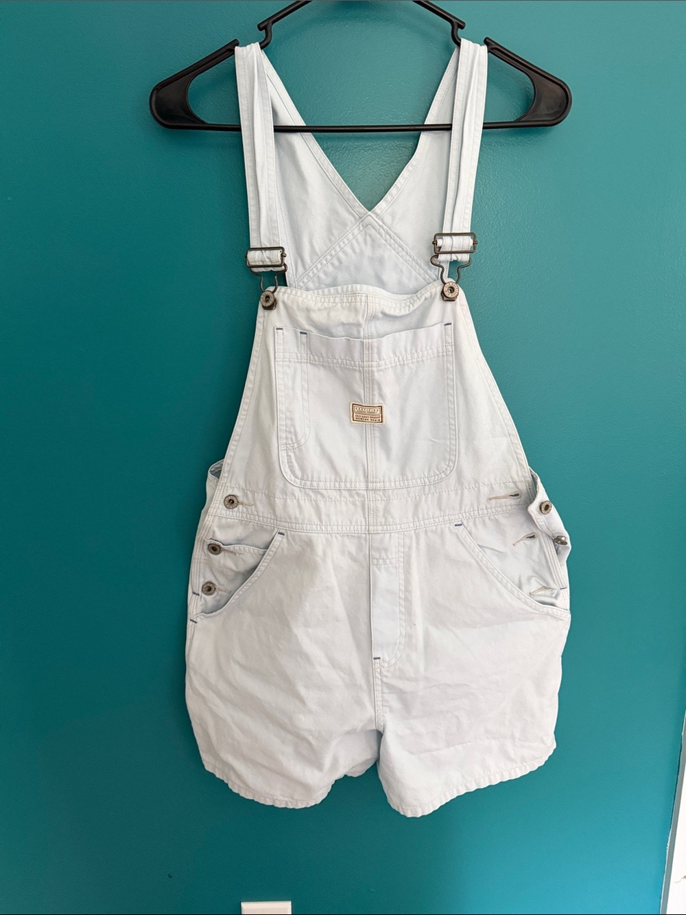 Old Navy White Women's Denim Short Overalls